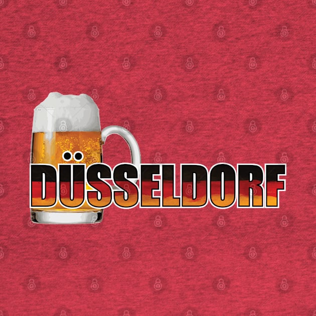 Dusseldorf Germany Beer Travel T-shirt by cricky